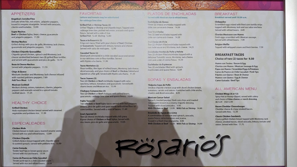 Rosario's Mexican Cafe y Cantina Menu - Image 6
